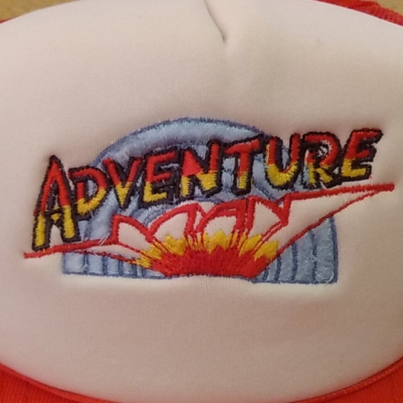 1980s Vintage Adventure Man Snap-Back Trucker Hat - Picture 2 of 6